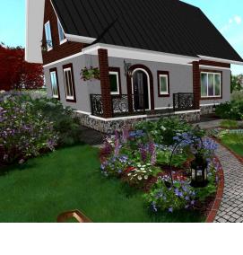 Планировка дачного участка 10 соток - модель 2