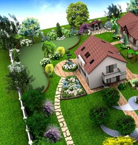 Планировка дачного участка 15 соток - вариант 4