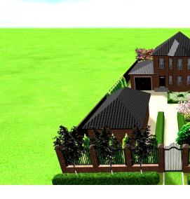 Планировка дачного участка 15 соток - вариант 3