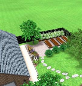 Планировка дачного участка 4 сотки - модель 4