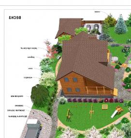 Планировка дачного участка 7 соток - вариант 3