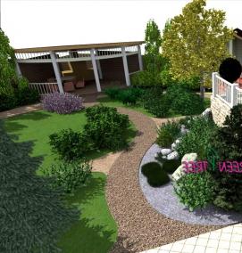 Планировка неровного участка - модель 4