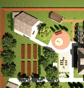 Планировка придомового участка - тип 4