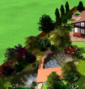 Планировка придомового участка - тип 2