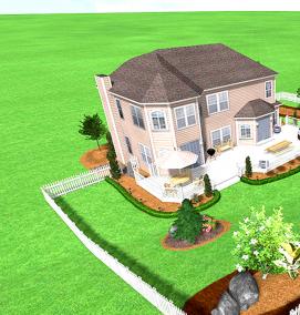 Планировка приусадебного участка - модель 1