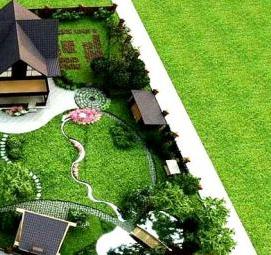 Планировка прямоугольного участка - вариант 4