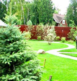 Планировка ровного участка - вариант 1