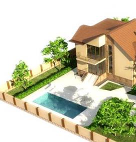 Планировка участка 12 соток - вариант 1