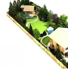 Планировка участка 12 соток - вариант 4