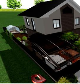 Планировка участка 12 соток - вариант 2