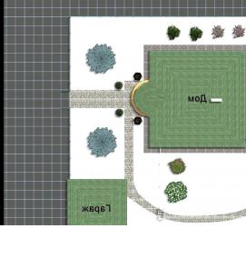 Планировка участка 20 на 20 метров - тип 3