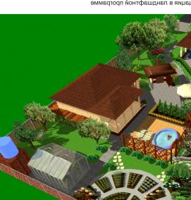 Планировка участка 30 на 30 метров - тип 1