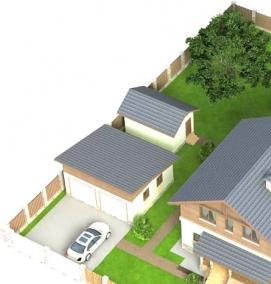 Планировка участка 30 на 30 метров - тип 4