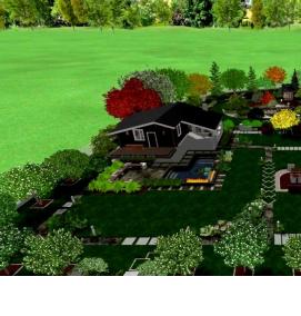 Планировка участка 30 на 30 метров - тип 2