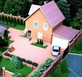 Планировка участка 6 соток с баней - вариант 4