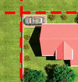 Планировка участка границы - вариант 2