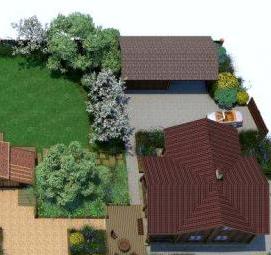 Планировка участка ИЖС - модель 4