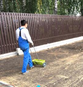 Планировка участка под газон - тип 1