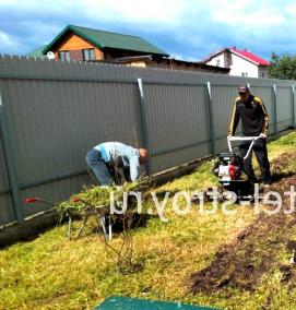 Планировка участка под газон - тип 3