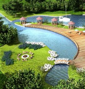 Планировка участка зоны отдыха - тип 3