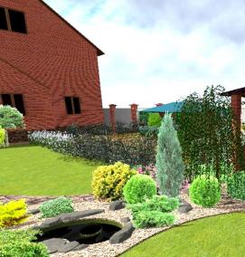 Планировка загородного участка - тип 4