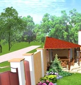 Планировка загородного участка - тип 3