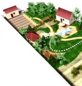 Планировка земельного участка под строительство - вариант 4