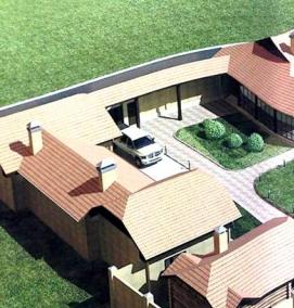 Планировка земельного участка под строительство - вариант 2