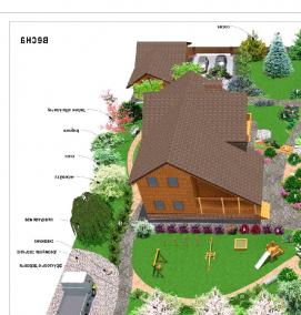 Планировка земельного участка - тип 3