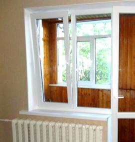 Пластиковая балконная дверь без стекла - модель 1