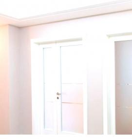 Пластиковая дверь входная без стекла коричневая - модель 4