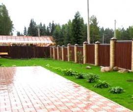 Пластиковая тротуарная плитка для дачи - тип 4