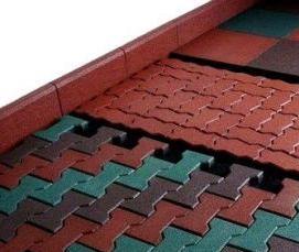 Пластиковая тротуарная плитка для дачи - тип 2