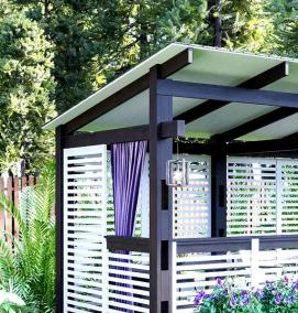 Пластиковые беседки для дачи - модель 4