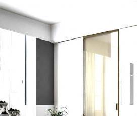 Пластиковые двери купе - вариант 1