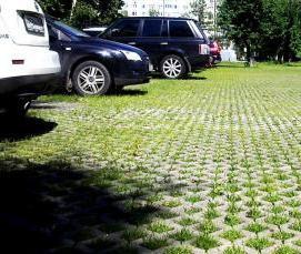 Пластиковые газонные решетки для парковки - вариант 2