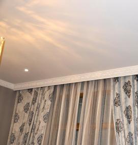 Пластиковые карнизы для штор потолочные - модель 3