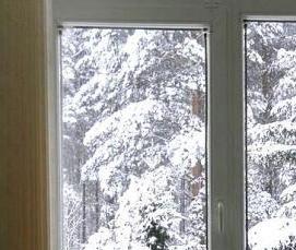 Пластиковые окна на зимнее время - модель 4