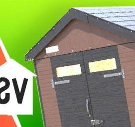 Пластиковые сараи хозблоки российского производства - тип 4