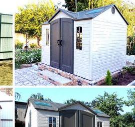 Пластиковые сараи хозблоки российского производства - тип 2