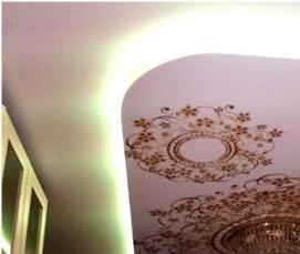 Плавающий потолок натяжной - вариант 3