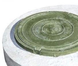 Плита дорожная с люком - вариант 3