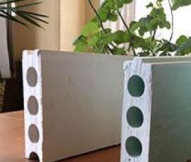 Плита гипсовая пазогребневая влагостойкая пустотелая - модель 1