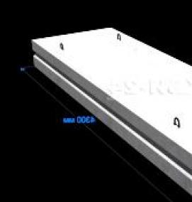 Плита перекрытия ВП 22-18 - тип 3