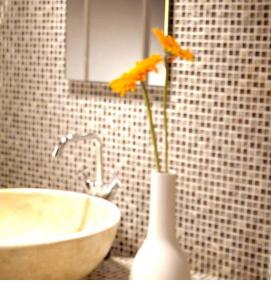 Плитка для ванной мелкая мозаика - вариант 4