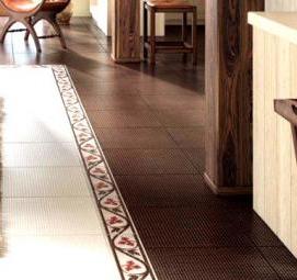 Плитка керамическая глазурованная гладкая с завалом - тип 3