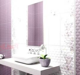 Плитка керамическая глазурованная гладкая с завалом - тип 2