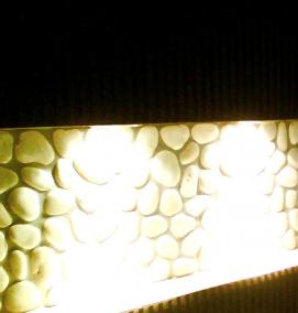 Плитка мозаика белая - вариант 3