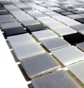 Плитка мозаика черная - тип 4