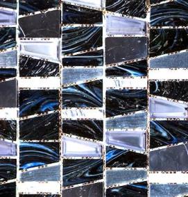 Плитка мозаика черно белая - вариант 2